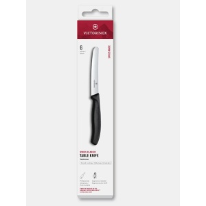 Set cutite masa Victorinox Swiss Classic Table Knife, 6 piese, Black 6.7803.6