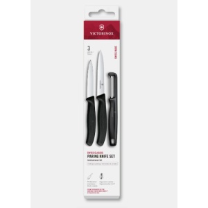 Set pentru curatat Victorinox Swiss Classic Paring Set, 3 piese, Black 6.7113.33
