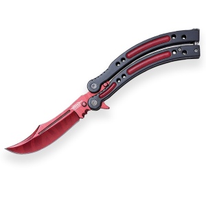 Briceag fluture Joker Counter Strike GO, maner aluminiu, lama 10 cm JKR0538
