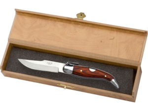 Briceag Joker Albacetena, maner lemn presat rosu, lama 6.5 cm JKR0140 - Img 2