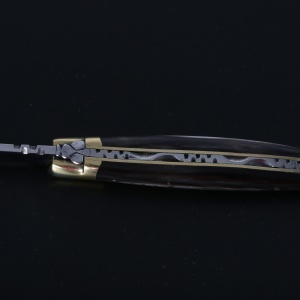 Briceag Laguiole en Aubrac, maner Corn Bivol African, lama 10cm - LGL0210PCL/FSI1 - Img 3
