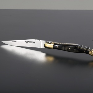 Briceag Laguiole en Aubrac, maner Corn Bivol African, lama 12cm - LGL0312CBL/FSI1 - Img 2