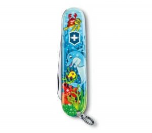Briceag My First Victorinox, 84 mm, Dolphin 0.2373.E1 - Img 4