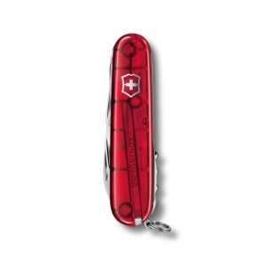 Briceag Victorinox Huntsman, 91 mm, rosu transparent 1.3713.TB1 Blister 3