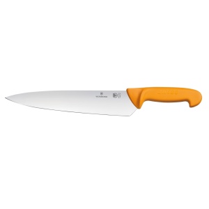 Cutit pentru feliat Victorinox Swibo Carving Knife, lama 26cm, Orange 5.8451.26