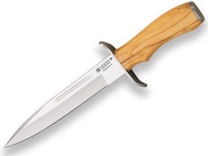 Cutit pentru injunghiere Joker Chamois, maner lemn maslin, lama 18cm CO32 - Img 1