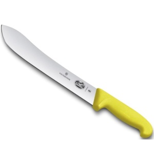 Cutit pentru macelarie Victorinox Butcher Knife, lama 25cm, Yellow 5.7408.25