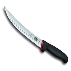 Cutit pentru macelarie Victorinox Dual Grip Slaughter Knife, lama 20cm, Black 5.7223.20D