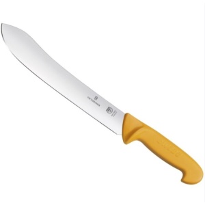 Cutit pentru macelarie Victorinox Swibo Butcher Knife, lama 25cm, Orange 5.8436.25