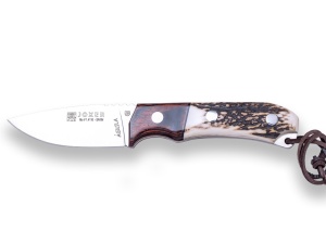 Cutit pentru vanatoare Joker Aguila, maner corn cerb, lama full tang 8.5cm CC103 - Img 1
