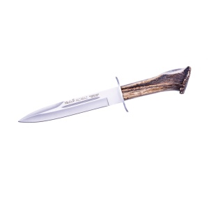 Cutit Vanatoare Muela Alcaraz 19S, maner corn de cerb lama 19 cm