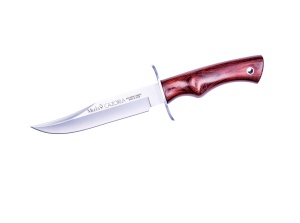Cutit Vanatoare Muela CAZ-16R,maner lemn trandafir, lama 16 cm - Img 1