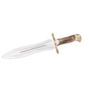 Cutit Vanatoare Muela PODENQUERO,maner corn de cerb lama 26 cm