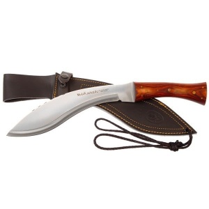 Maceta Muela KUKRI-26M,maner lemn presat trandafir, lama 26cm - Img 2