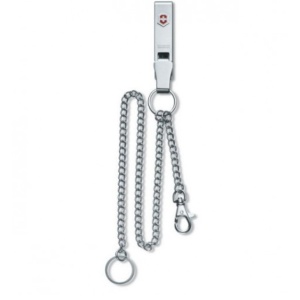 Multiclip Victorinox cu 2 lanturi pentru curea, Silver 4.1860