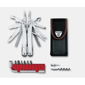 Multifunctional Victorinox Swiss Tool Spirit X Plus, 105 mm, teaca nylon, argintiu 3.0235.N
