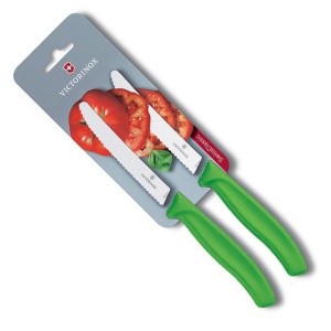 Set cutite curatat Victorinox Swiss Classic Paring Set, 2 piese, Green 6.7836.L114B - Img 1