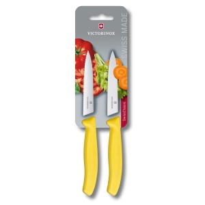Set cutite curatat Victorinox Swiss Classic Paring Set, 2 piese, Yellow 6.7796.L8B - Img 1