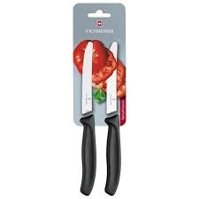 Set cutite rosii Victorinox Swiss Classic Tomato Knife, 2 piese, Black 6.7833.B