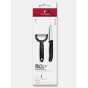Set pentru curatat Victorinox Swiss Classic Paring Set, 2 piese, Black 6.7113.22