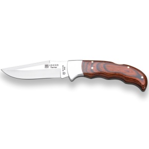 Briceag Joker Terrier, maner lemn rosu, lama 9 cm NR17