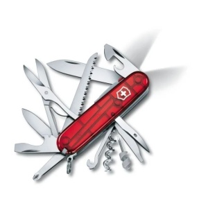 Briceag Victorinox Huntsman Lite, 91 mm, rosu transparent 1.7915.T - Img 1