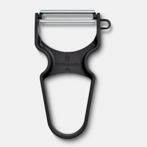 Curatator Victorinox Rapid Peeler, 110mm, lama dubla zimtata, ABS, black 6.0933.3 - Img 1