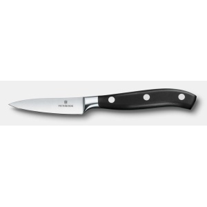Cutit pentru decojit Victorinox Grand Maitre Paring Knife, lama 8cm, Black 7.7203.08G