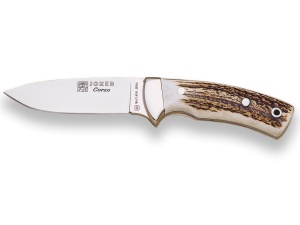 Cutit pentru jupuit Joker Corzo, maner corn cerb, lama full tang 10cm CC23 - Img 1