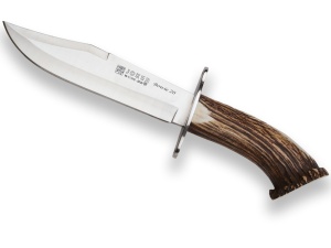 Cutit pentru vanatoare Joker Bowie, maner corn cerb, lama 20cm CN100 - Img 1