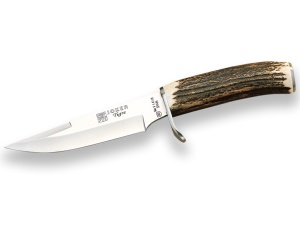 Cutit pentru vanatoare Joker Tigre, maner corn cerb, lama 14.5cm CC38 - Img 1
