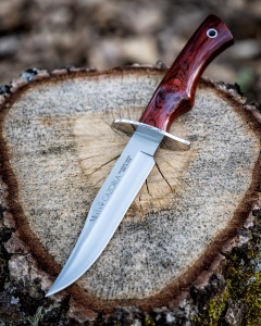 Cutit Vanatoare Muela CAZ-16R,maner lemn trandafir, lama 16 cm - Img 2