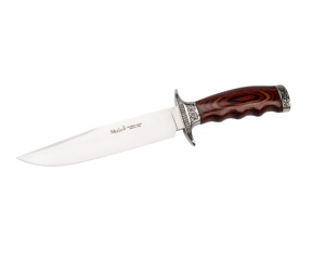 Cutit Vanatoare Muela SARRIO-19R,maner lemn presat trandafir, lama 19 cm - Img 1