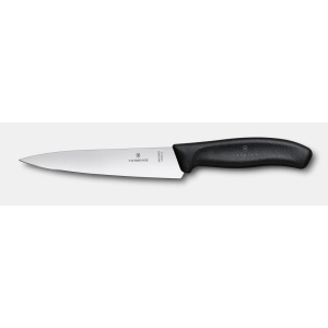 Cutit Victorinox Swiss Classic Kitchen, lama 15cm, Black 6.8003.15G