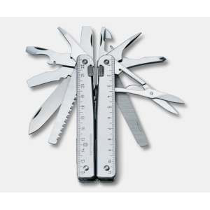 Cumpara Multifunctional Victorinox Swiss Tool X cu clinchet, 115 mm, teaca nylon, argintiu 3.0339.N 6