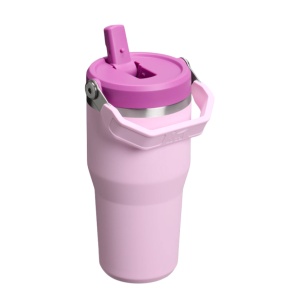 Pahar termoizolant The IceFlow Flip Straw Tumbler 2.0, 0.6L, Cherry Blossom 10-12044-052 - Img 2