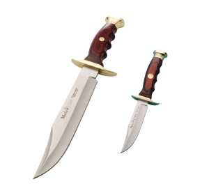Set Cutite Vanatoare Muela BW-22P,maner lemn presat de coral - Img 1