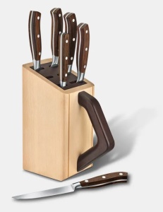 Set pentru bucatarie Victorinox Grand Maitre Knife Block, 6 piese, Wood 7.7240.6 - Img 2