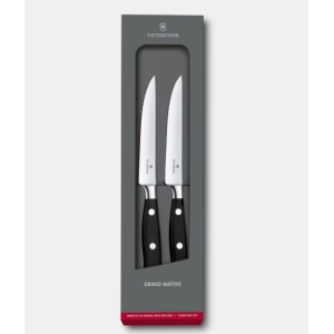 Set pentru friptura Victorinox Grand Maitre Steak Set, 2 piese, Black 7.7242.2W