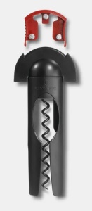 Tirbuson Victorinox Corkscrew with Cap Cutter, Black/Red 7.6924 - Img 3