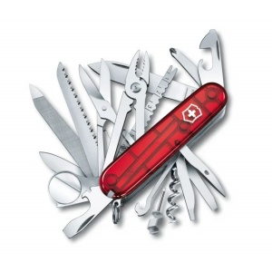 Briceag Victorinox SwissChamp, 91 mm, rosu transparent 1.6795.TB1