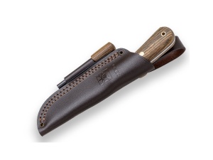 Cutit Bushcraft Joker Erizo, maner lemn bocote, lama 7.5cm CB75 - Img 3