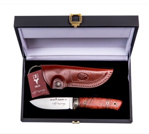 Cutit Muela KODIAK-10.TH,maner lemn artar american, lama 10cm - Img 4