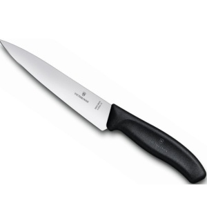 Cutit pentru carne Victorinox Swiss Carving, lama 12cm, Black 6.8003.12B