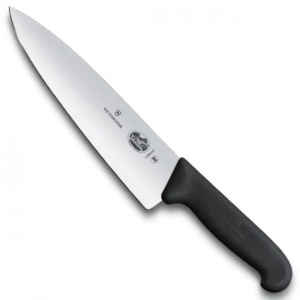 Cutit pentru carne Victorinox Swiss Carving, lama 20cm, Black 6.8083.20B