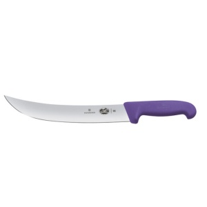 Cutit pentru feliat Victorinox Cimeter Knife, lama 25cm, Violet 5.7305.25