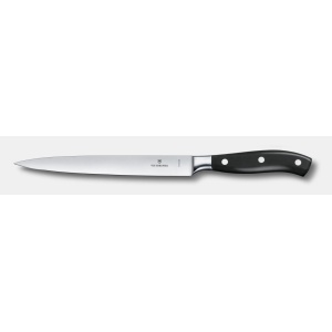 Cutit pentru filetat Victorinox Grand Maitre Forged Filleting Knife, lama 20cm, Black 7.7213.20G
