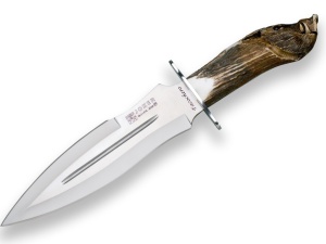 Cutit pentru injunghiere Joker Facochero, maner corn cerb, lama 25.5cm CTJ42 - Img 1