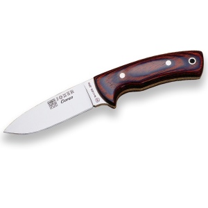 Cutit pentru jupuit Joker Corzo, maner lemn stamina, lama full tang 10cm CR25