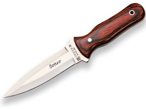 Cutit pentru Outdoor Joker Botero, maner lemn stamina, lama full tang 12cm CR67 - Img 1